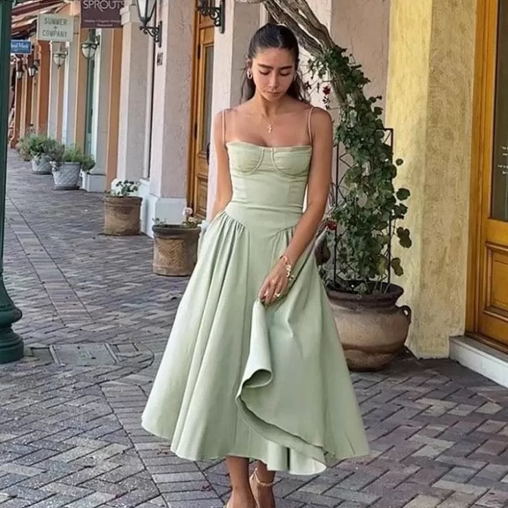 Midi Dresses | Off Shoulder Dresses^Alamode By Akanksha Agastha Midi Vintage Retro Dress