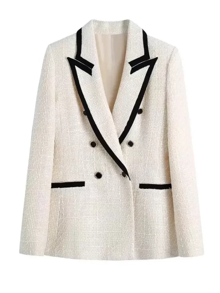 Winter Wear | Jackets And Coats^Alamode By Akanksha Alamea Statement Tweed Blazer In White