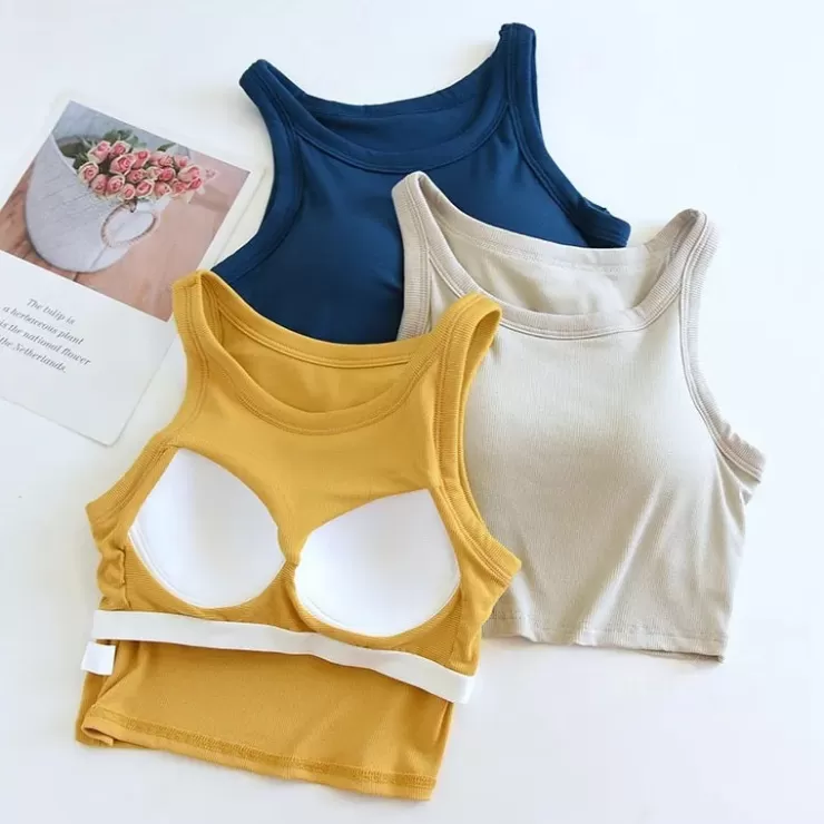 Summer Tops | White Tops^Alamode By Akanksha Amway Tank Tops With Inbuilt Bra