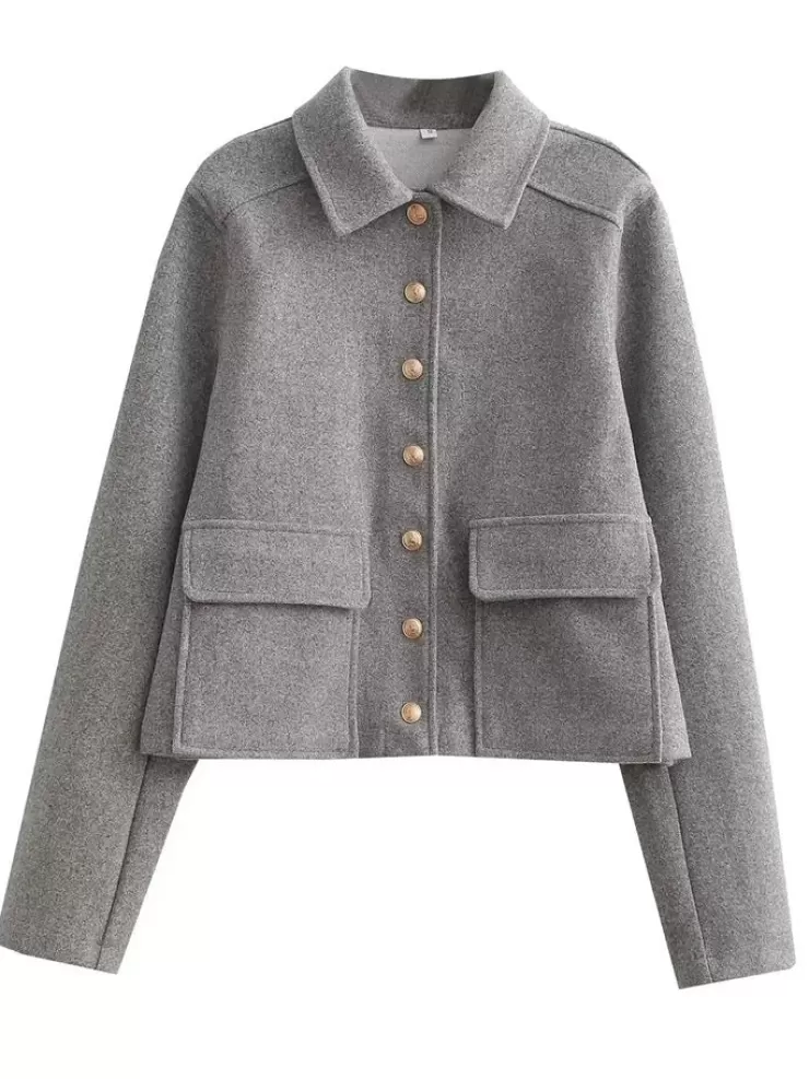 Winter Wear | Jackets And Coats^Alamode By Akanksha Barbella Premium Bomber Jacket Grey