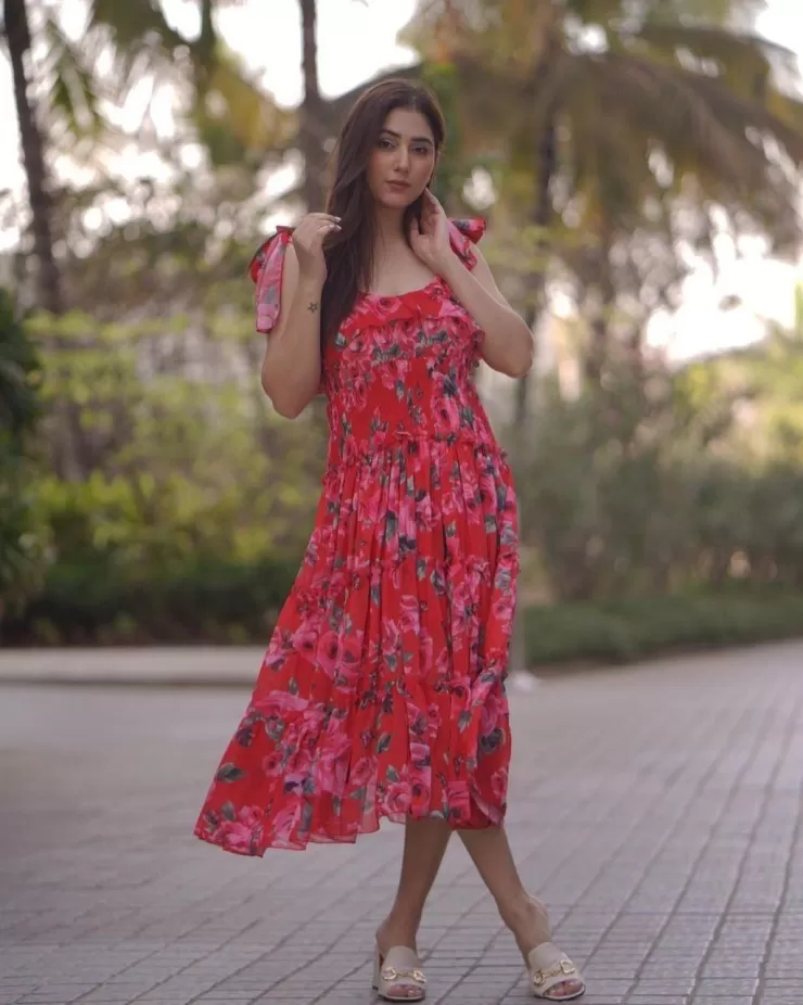 Summer Dresses | Red Dresses^Alamode By Akanksha Bella Summer Dress