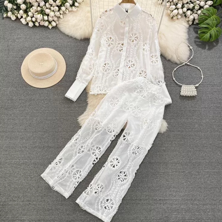 Co-Ords | Summer Co-Ords^Alamode By Akanksha Belleza Summer Coord Set In White