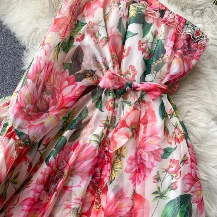 Summer Dresses | Ruffled Dresses^Alamode By Akanksha Botai Floral Maxi Dress