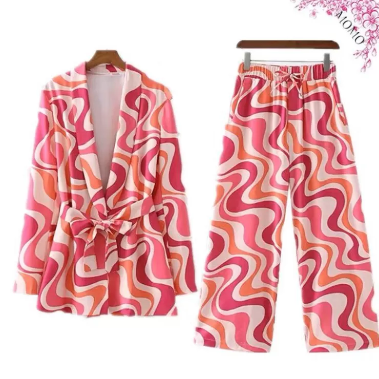 Co-Ords | Summer Co-Ords^Alamode By Akanksha Briana Abstract Print Coord Set