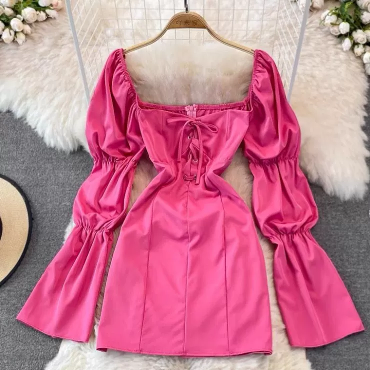 Pink Dresses | Mini Dresses^Alamode By Akanksha Caroline Statement Dress