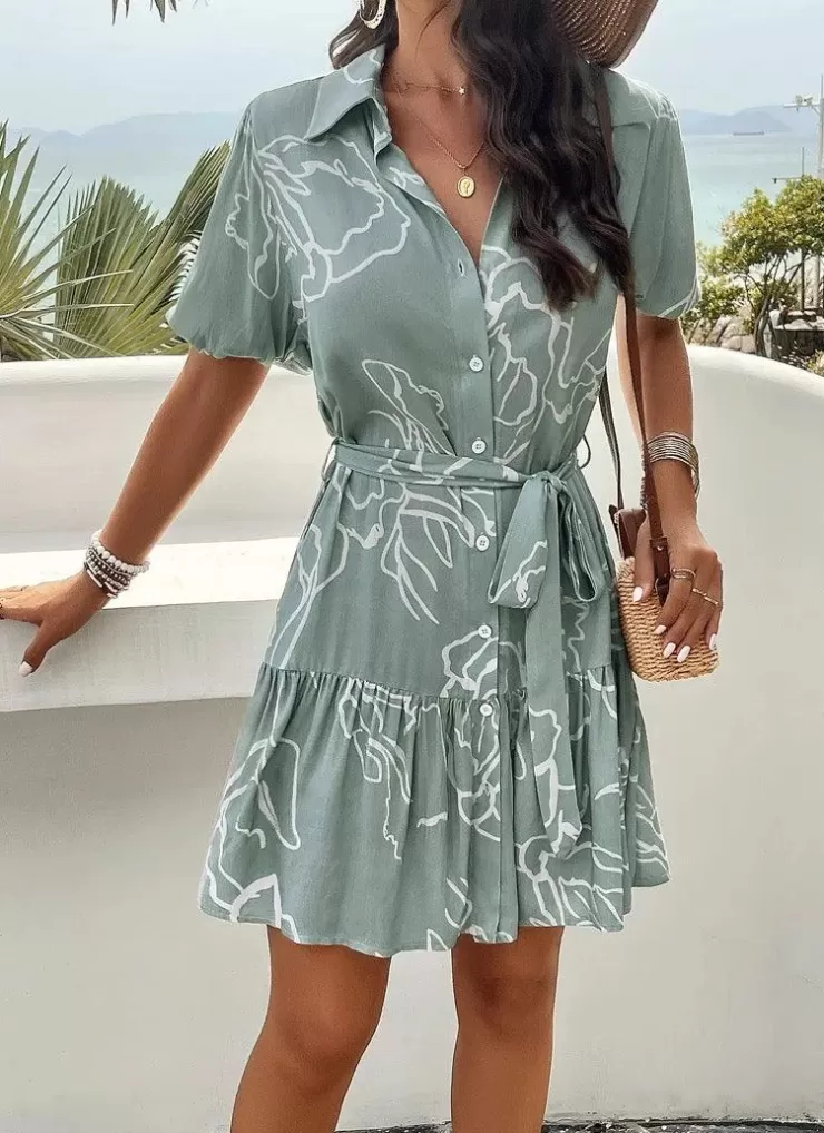 Summer Dresses | Green Dresses^Alamode By Akanksha Carone Breezy Summer Dress