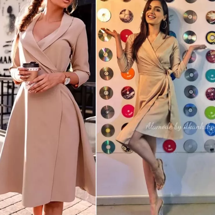 Winter Wear^Alamode By Akanksha Catherine Wrap Dress