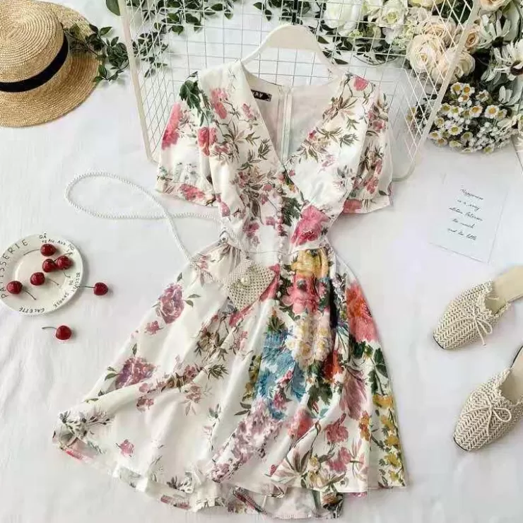 Summer Dresses | Mini Dresses^Alamode By Akanksha Celac Floral Dress