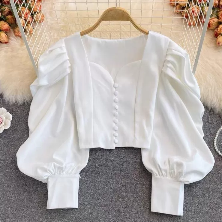 White Tops | Blouses^Alamode By Akanksha Cicilia Summer Blouse