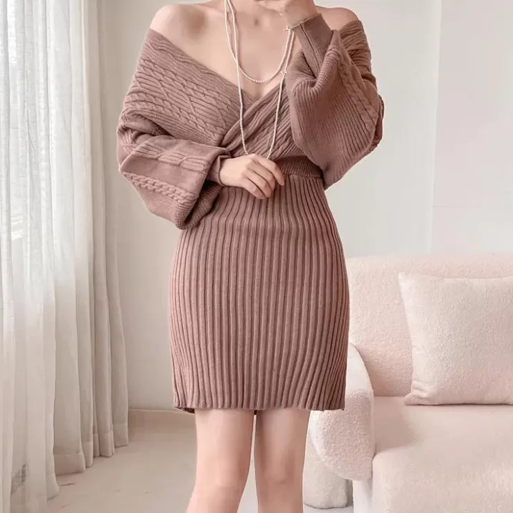 Winter Wear | Winter Dresses^Alamode By Akanksha Clio Winter Knitted Dress