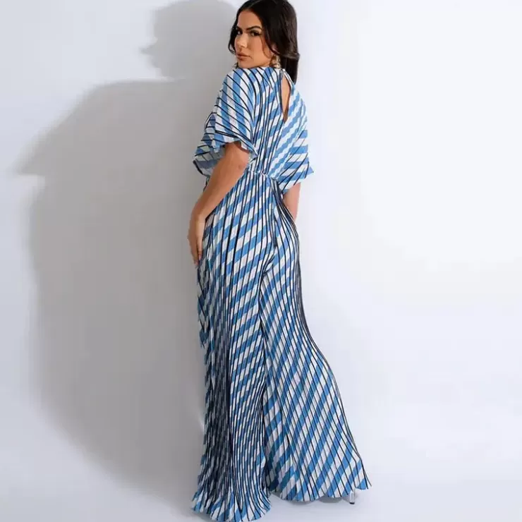 Jumpsuits^Alamode By Akanksha Creta Striped Jumpsuit In Blue