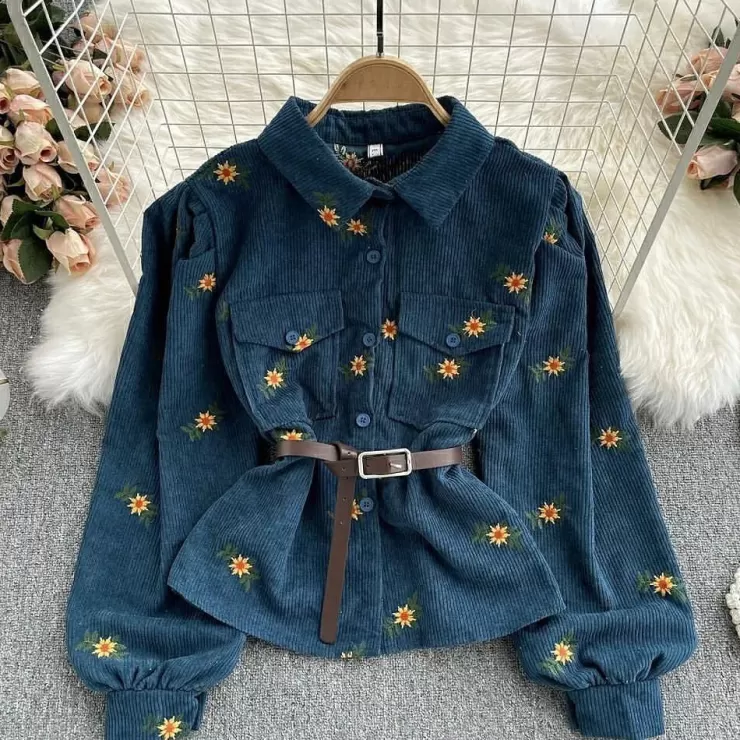 Jackets And Coats | Jackets^Alamode By Akanksha Cynthia Corduroy Jacket