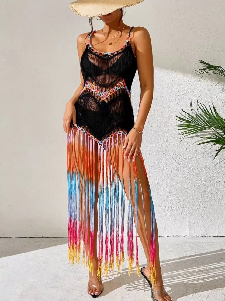 Swimwear Coverups^Alamode By Akanksha Dabel Tassel Summer Coverup