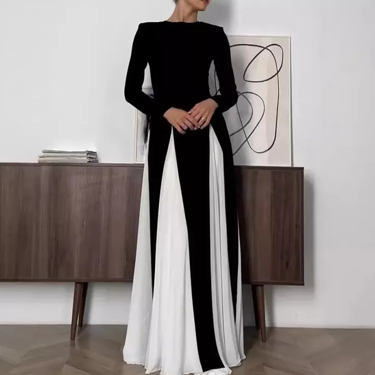 Black Dresses | Maxi Dresses^Alamode By Akanksha Desbo Statement Formal Maxi Dress Beige