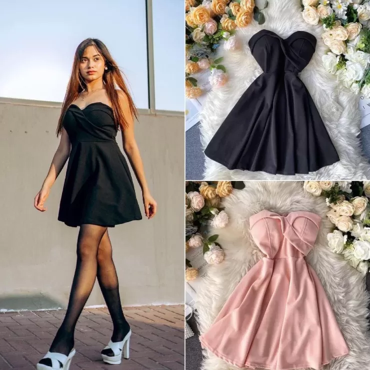 Black Dresses | Mini Dresses^Alamode By Akanksha Emilia Tube Dress