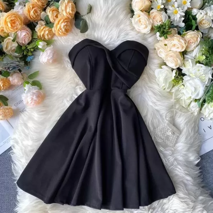 Black Dresses | Mini Dresses^Alamode By Akanksha Emilia Tube Dress