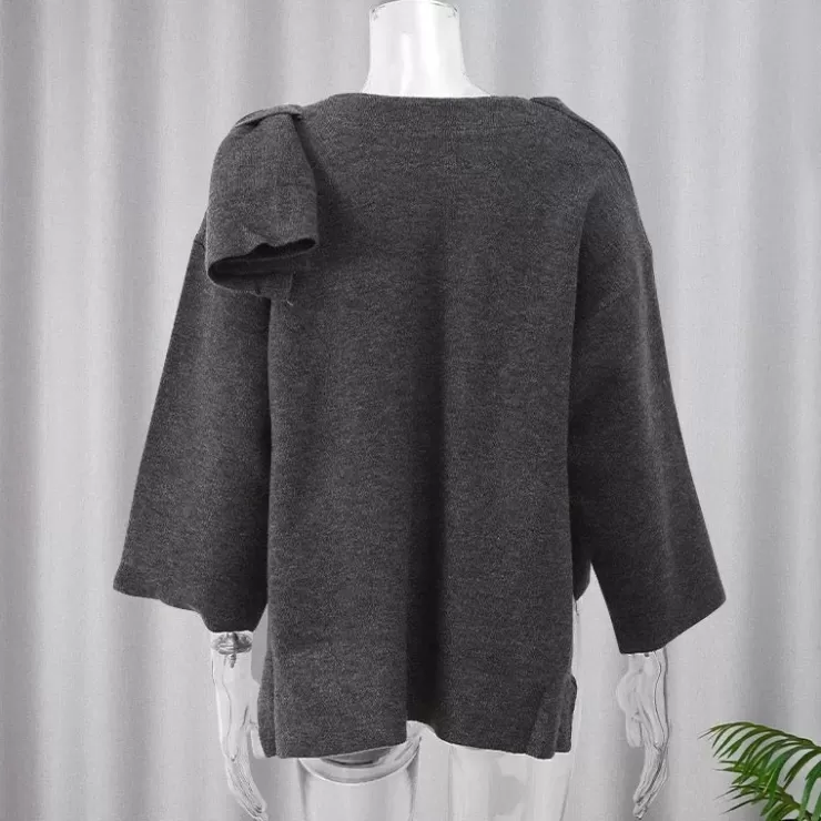 Winter Wear | Jackets And Coats^Alamode By Akanksha Essie Vintage Woolen Short Coat In Grey With Scarf