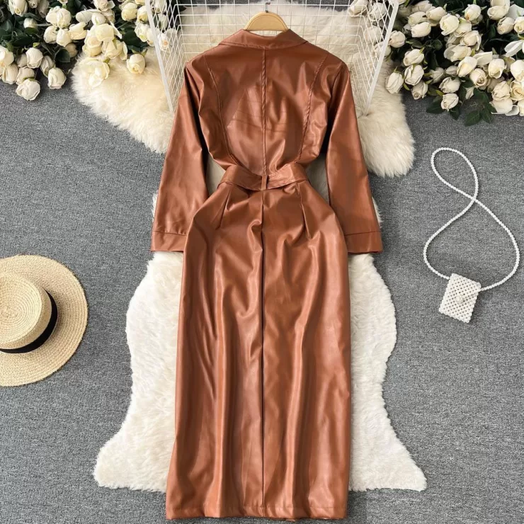 Winter Wear | Winter Dresses^Alamode By Akanksha Fabian Leather Dress