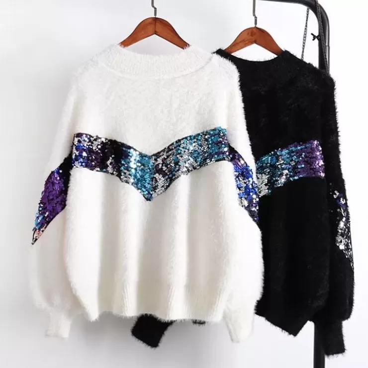 Winter Wear | Sweaters^Alamode By Akanksha Fuzzy Sequined Jumpers