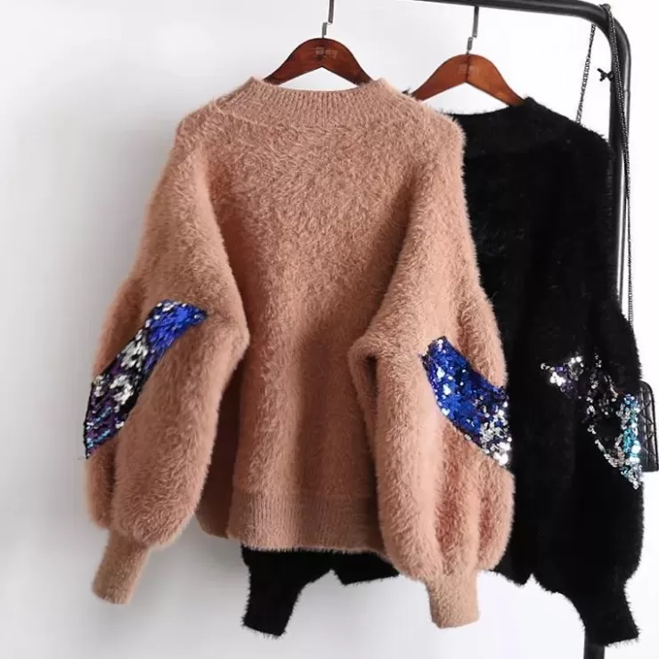 Winter Wear | Sweaters^Alamode By Akanksha Fuzzy Sequined Jumpers