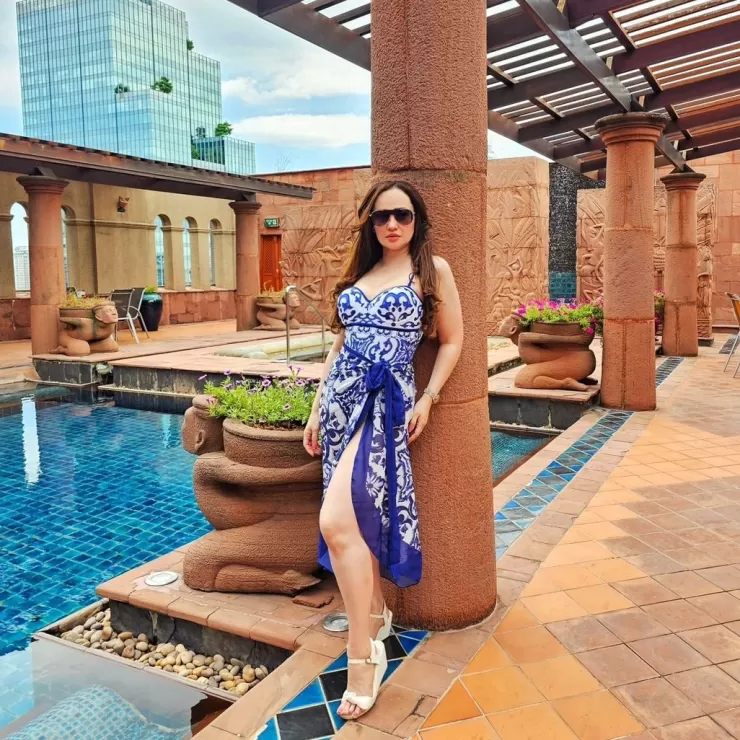 3 Piece Swimsuits | One Piece Swimsuits^Alamode By Akanksha Gessy Swimsuit With Sarong