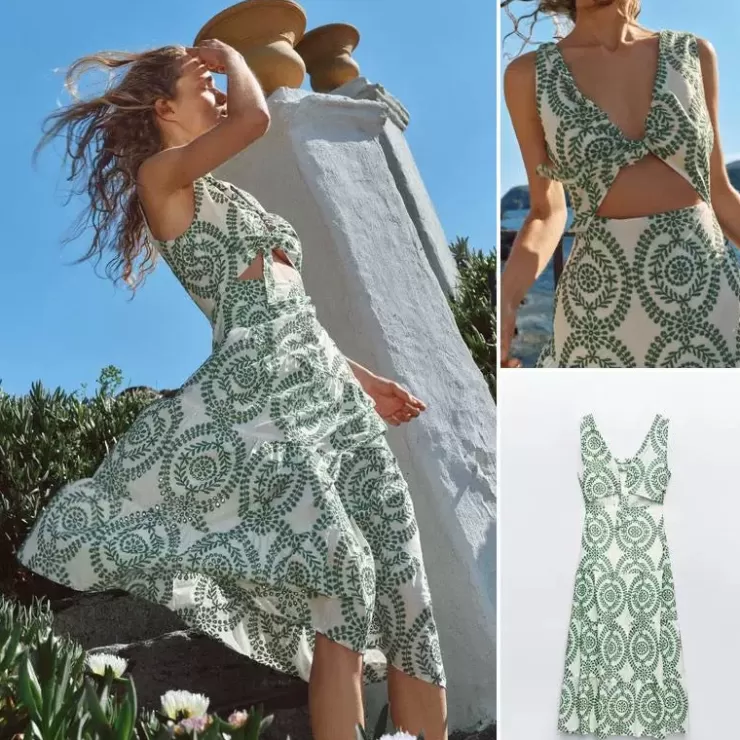 Floral Co-Ord Sets | Summer Dresses^Alamode By Akanksha Grekko Vintage Summer Midi Dress