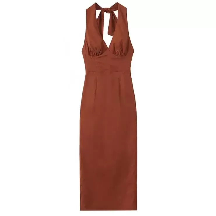 Summer Dresses | Brown Dresses^Alamode By Akanksha Harry Bodycon Midi Dress In Brown