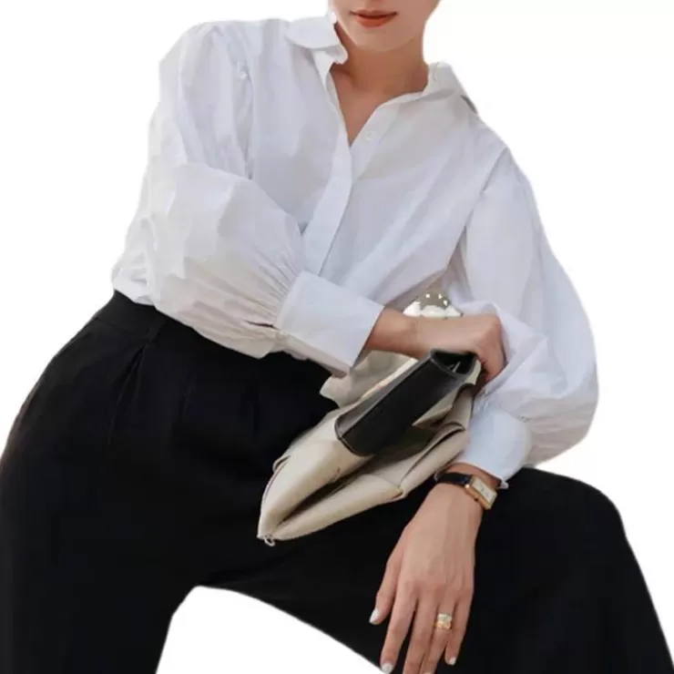 White Tops | Shirts^Alamode By Akanksha Hathway Celebrity Style Shirt White