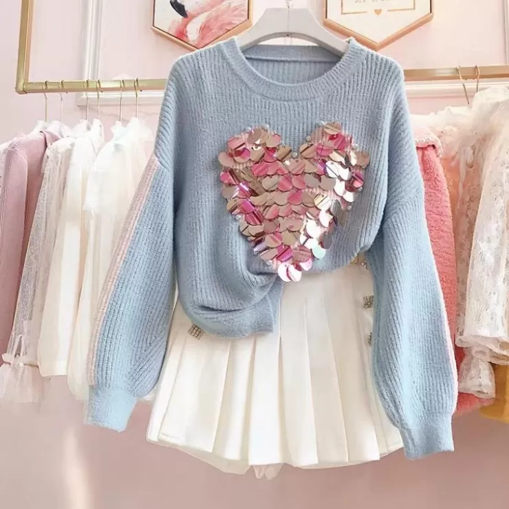 Winter Wear | Sweaters^Alamode By Akanksha Heart Embellished Sweaters