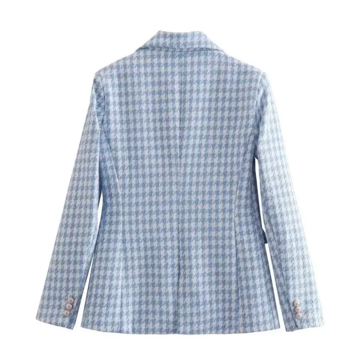Winter Wear | Jackets And Coats^Alamode By Akanksha Jace Statement Tweed Set - Blazer And Shorts In Blue