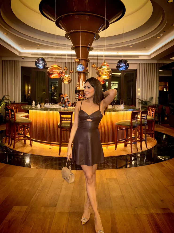 Winter Wear | Summer Dresses^Alamode By Akanksha Jade Luxe PU Leather Skater Dress In Brown