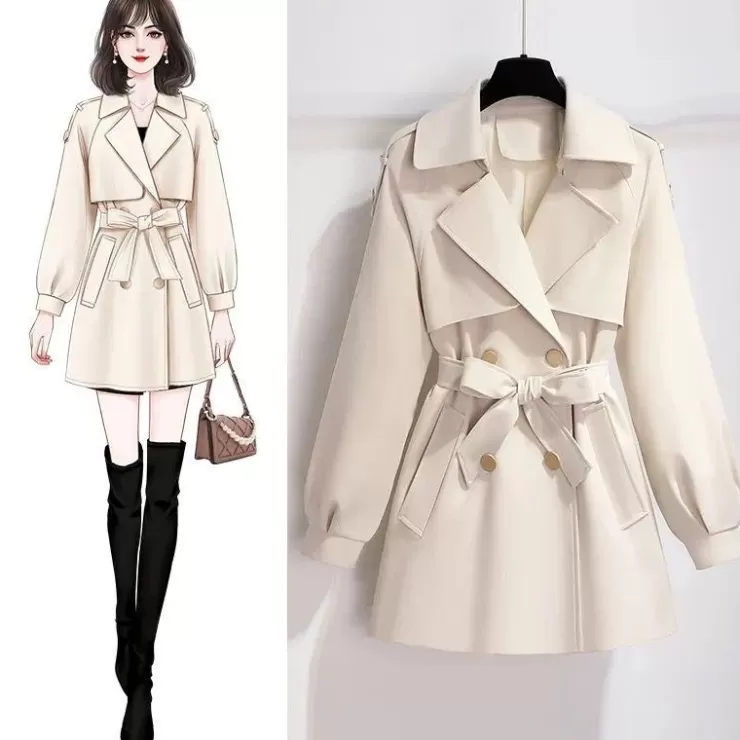 Jackets And Coats | Winter Wear^Alamode By Akanksha Janice Luxe Short Trenchcoat