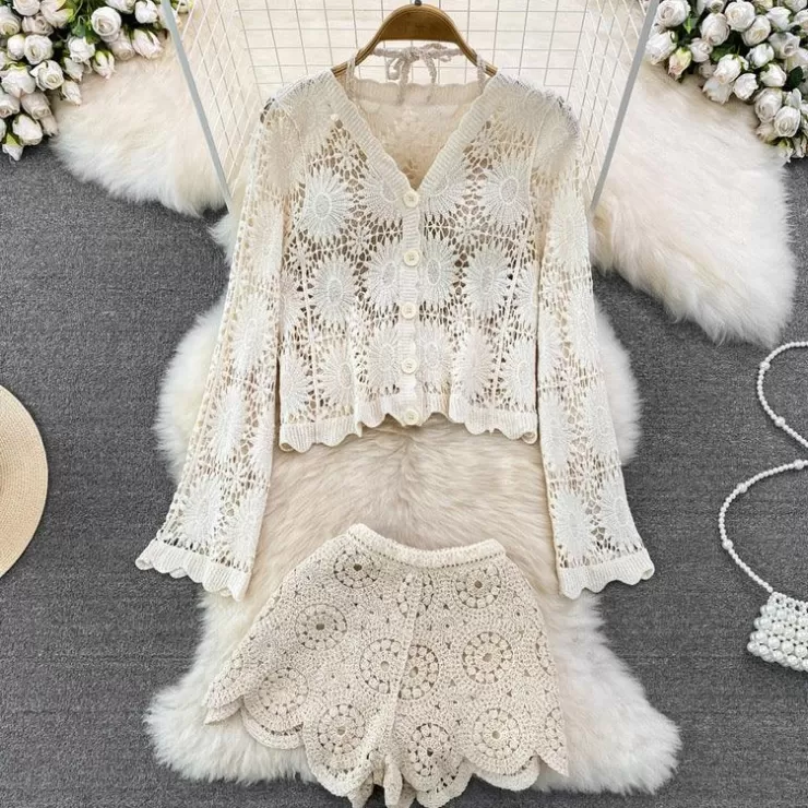 Co-Ords | Summer Co-Ords^Alamode By Akanksha Jeremy 2 Piece Coord - Resortwear Set In Beige