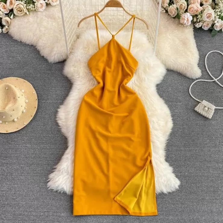 Summer Dresses | Yellow Dresses^Alamode By Akanksha Journi Statement Dress