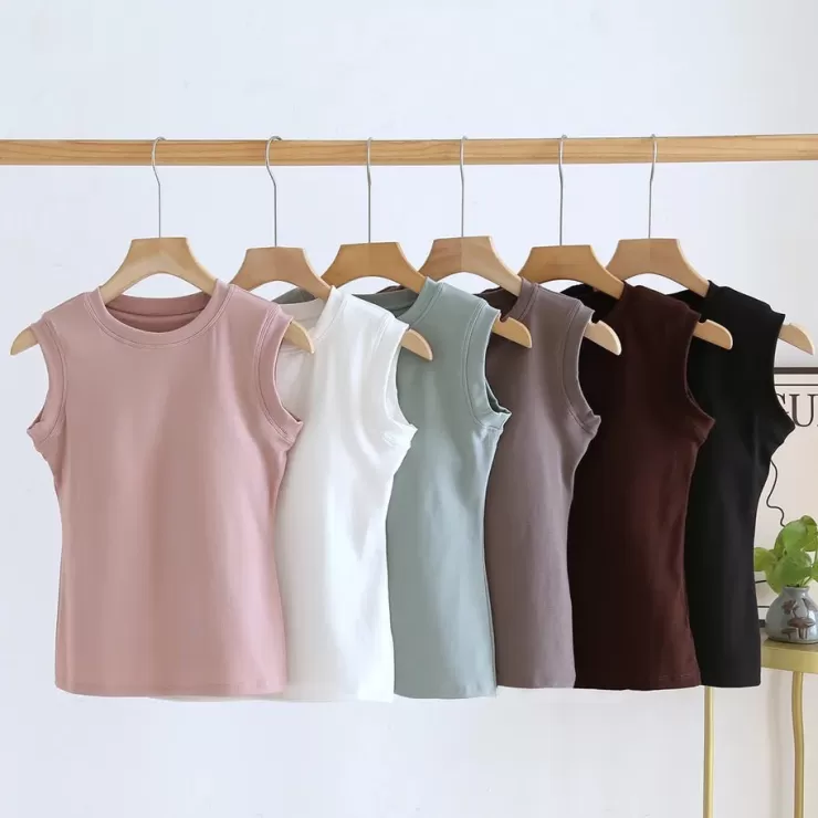 Summer Tops | Pink Tops^Alamode By Akanksha Joyce Tank Tops With Inbuilt Bra