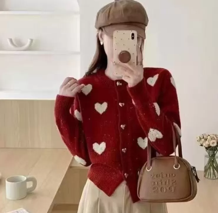 Winter Wear | Sweaters^Alamode By Akanksha Kiana Cute Woolen Sweater With Heart Detail