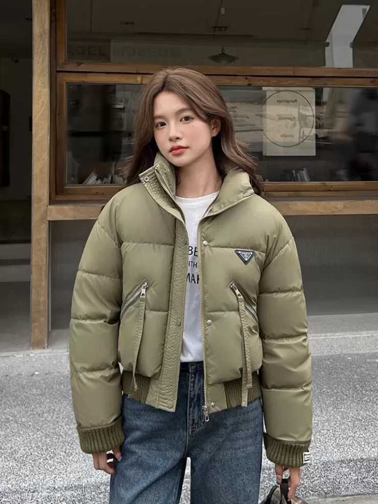 Jackets And Coats | Jackets^Alamode By Akanksha Kio Warm Parka Jacket In Army Green