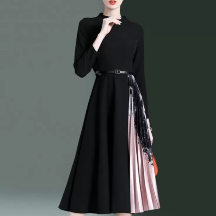 Winter Wear | Winter Dresses^Alamode By Akanksha Kousel Luxury Pleated Dress