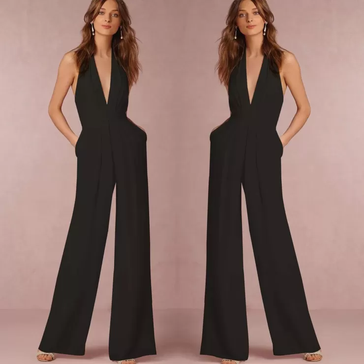 Jumpsuits^Alamode By Akanksha Laurie Halter Neck Jumpsuit