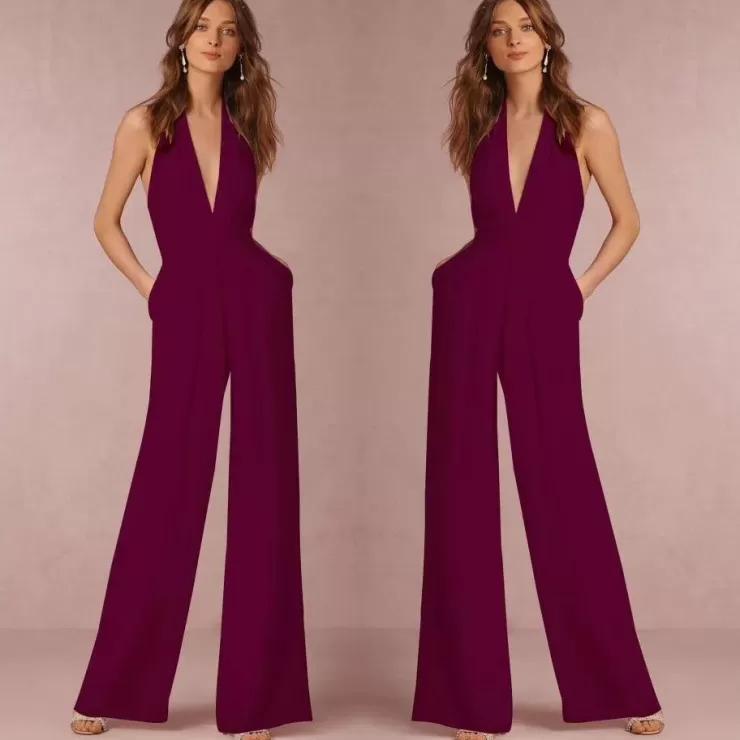 Jumpsuits^Alamode By Akanksha Laurie Halter Neck Jumpsuit