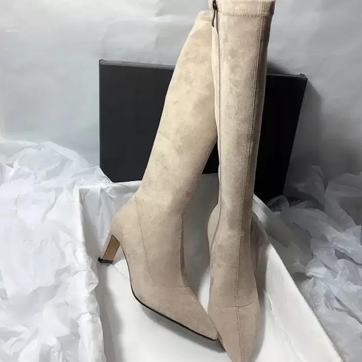 Winter Wear | Flats And Shoes^Alamode By Akanksha Leona Over Knee Premium Suede Boots