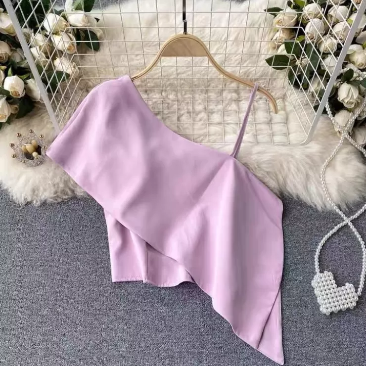 Pink Tops | Green Tops^Alamode By Akanksha Lily One Shoulder Top