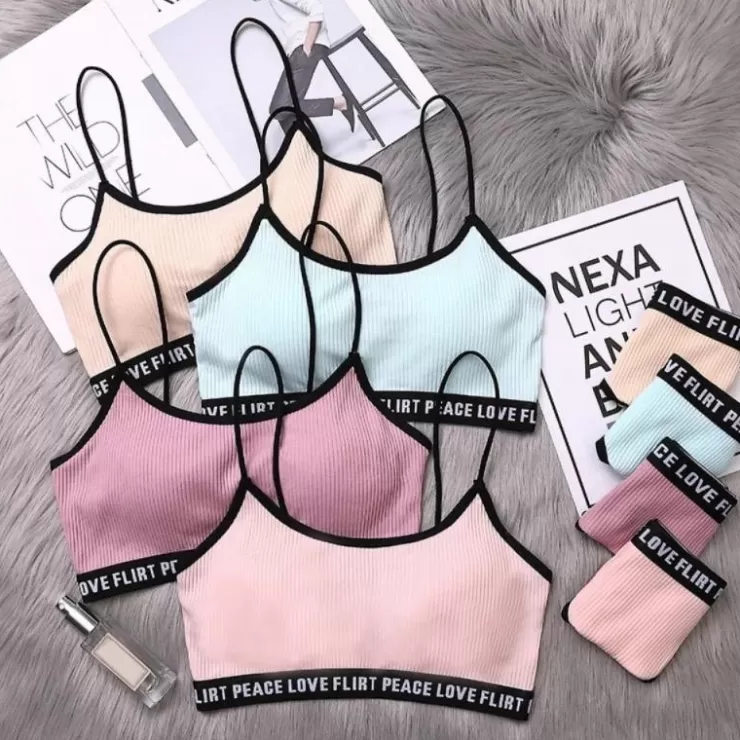 Bralettes^Alamode By Akanksha Love Peace Flirt Lingerie Set