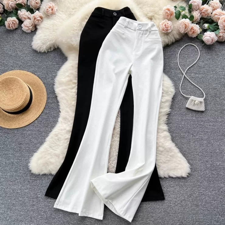 Pants^Alamode By Akanksha Lucaso Buttoned High Waist Pants