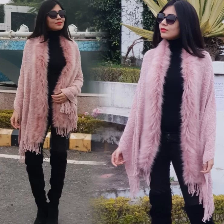 Winter Wear | Jackets And Coats^Alamode By Akanksha Luxury Faux Fur Capes