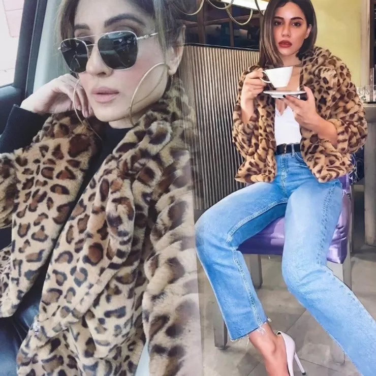 Winter Wear | Jackets And Coats^Alamode By Akanksha Luxury Leopard Soft Fur Jacket