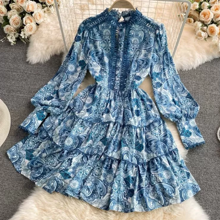 Blue Dresses | Mini Dresses^Alamode By Akanksha Madison Luxury Holiday Dress