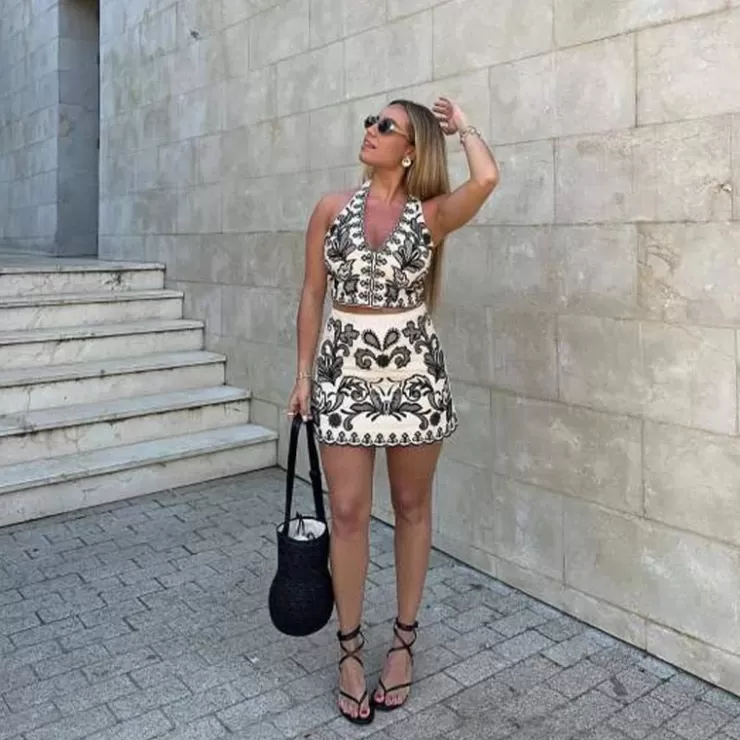 Co-Ords | Summer Co-Ords^Alamode By Akanksha Mairo 2 Piece Coord Set - Resortwear Set