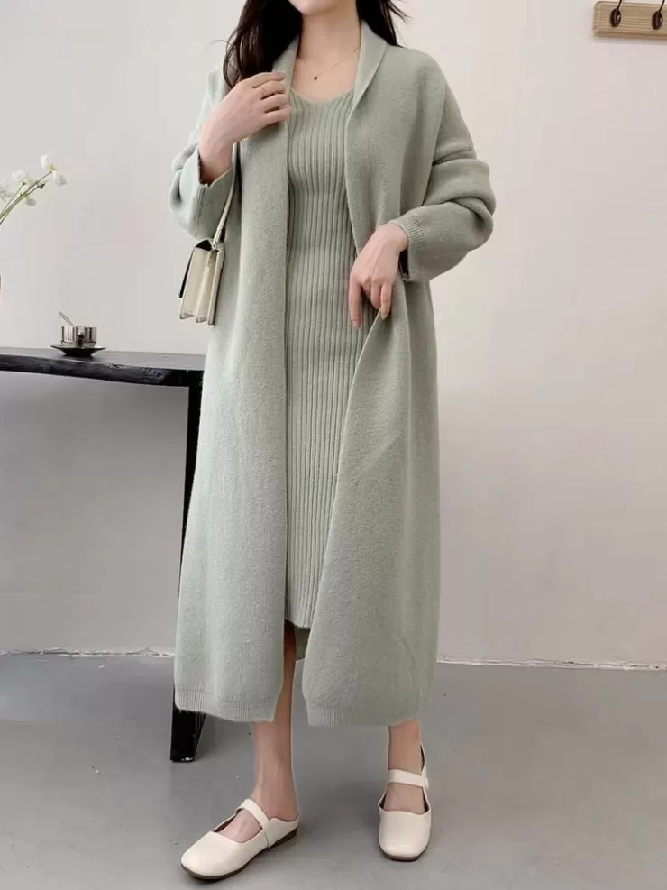 Sweaters | Winter Co-Ords^Alamode By Akanksha Manie Bodycon Dress With Woolen Coat