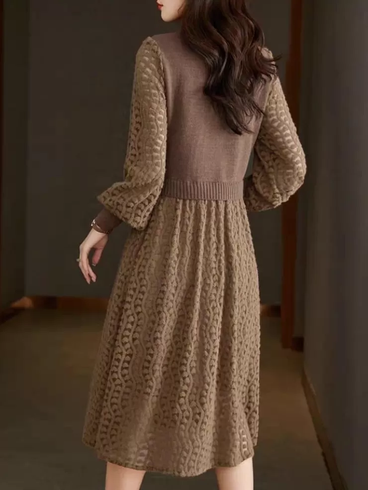 Midi Dresses | Winter Dresses^Alamode By Akanksha Mariana Vintage Hollow Out Midi Dress